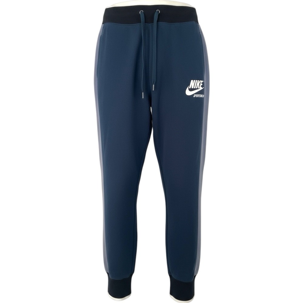 Nike Sportswear Womens Jogger Pants‎ Navy Blue Side Stripe Drawstring XL